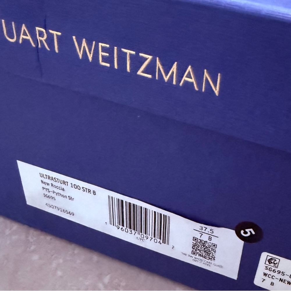 Stuart Weitzman New Roccia Snakeskin Over-the-Knee Boots - Picture 4 of 7